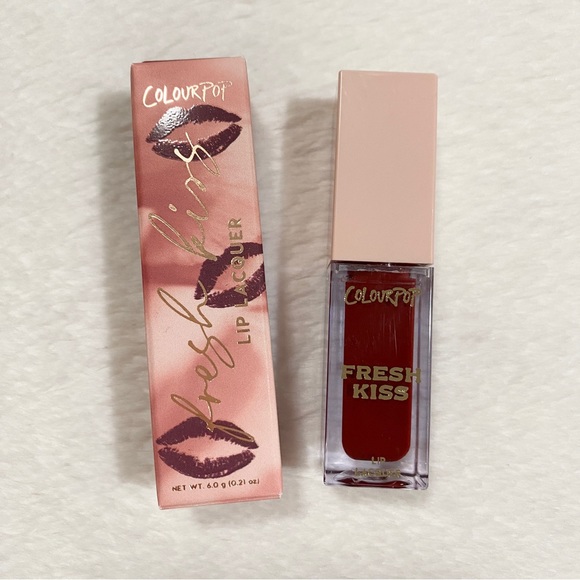Colourpop Cosmetics Fresh Kiss Lip Lacquer Gloss - Side Car Red - Picture 1 of 3